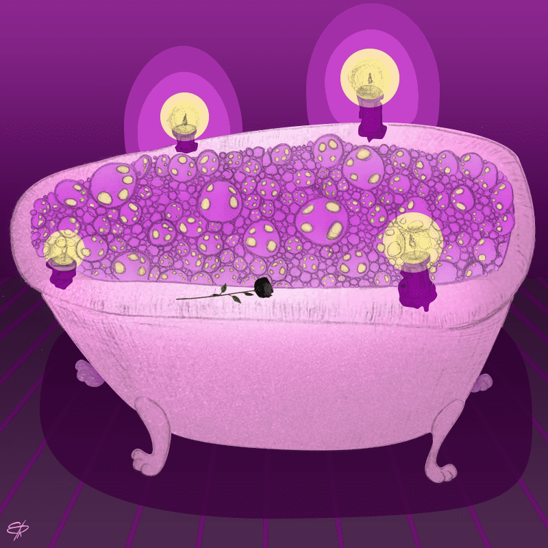 Bubble Bath Illustration by Elijah Renard.