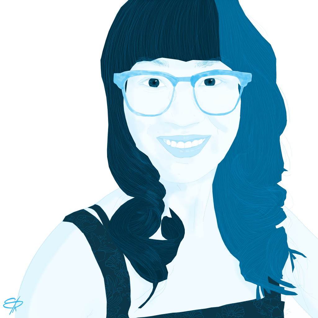 Monochrome Portrait of Jenn Soup.