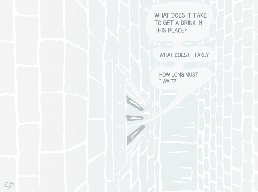 Illustration inspired by The Postal Service's This Place Is a Prison.